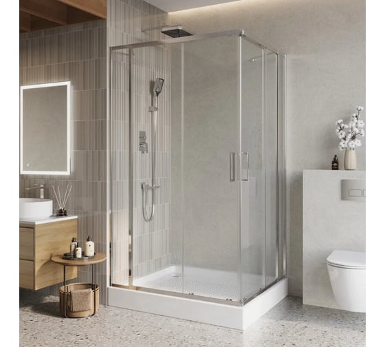 Изображение товара Душевой уголок BelBagno LUCE-AH-22-140/110-C-Cr