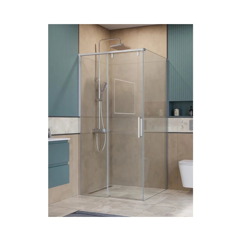 Душевой уголок BelBagno SOFT_CLOSE-1-AH-1-100/80-C-Cr