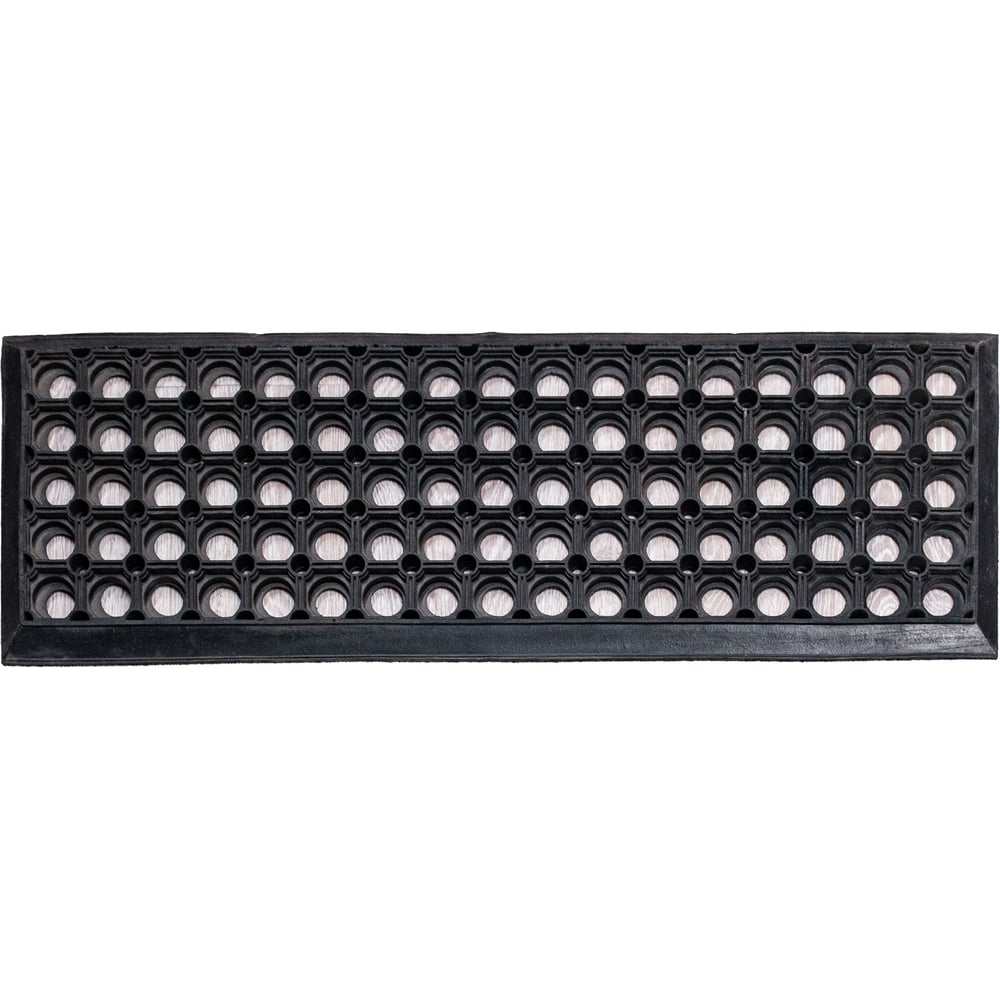 Изображение товара Резиновая накладка на ступень QZRP 25х75 см Решетка (5шт) Накладки на ступени 25х75 см Решетка (5шт)