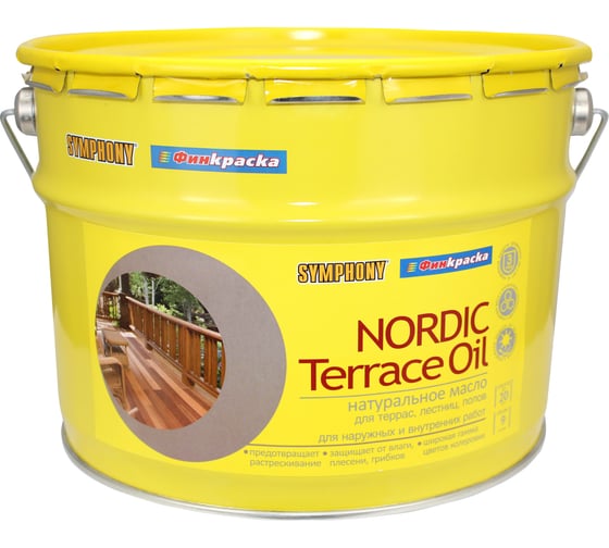 Изображение товара Масло SYMPHONY Nordic Terrace Oil, 10/9л, oсновной 00-01101226