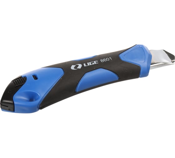 Изображение товара Нож со сменными лезвиями усиленный LIGE выдвижной (с отламывающимися лезвиями 18мм, отсек под 1 лез 182001