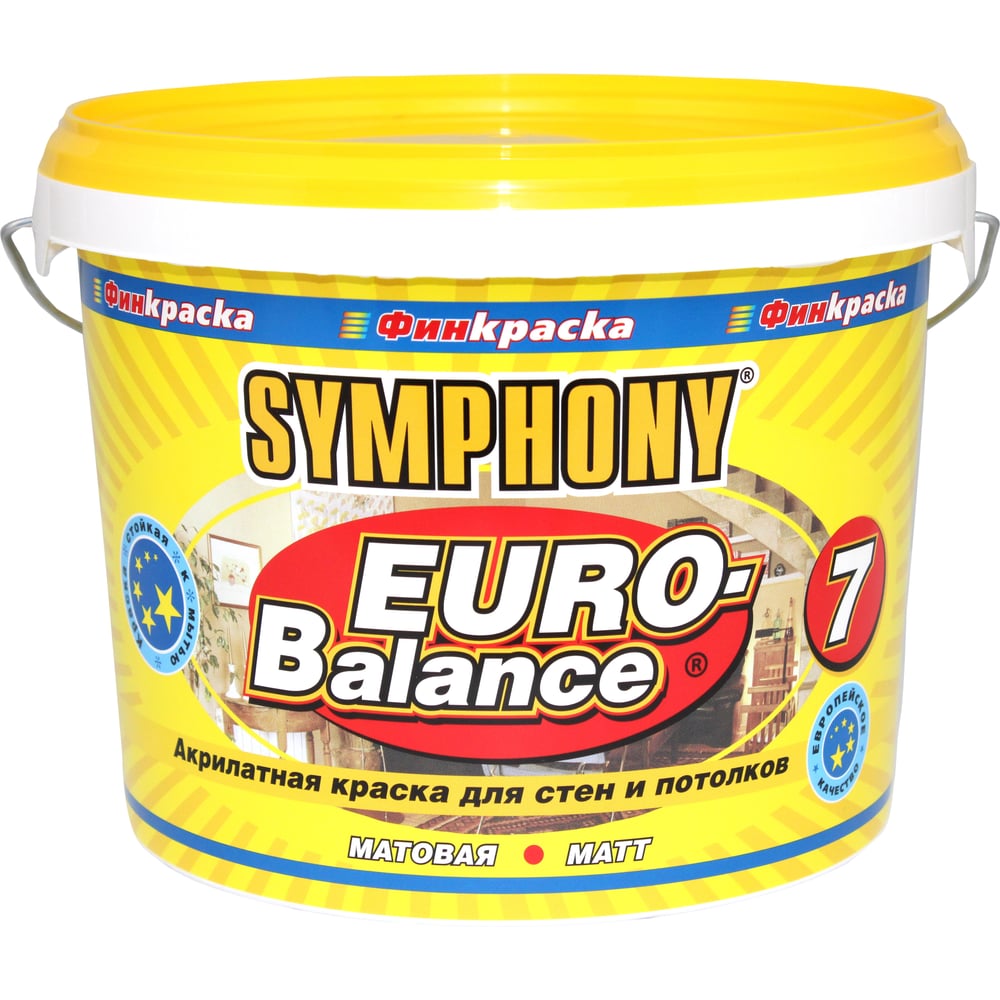 Изображение товара Краска SYMPHONY в/э евро-баланс 7 А (9 л) для внутренних работ