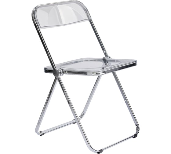 Изображение товара Стул офисный складной BRABIX прозрачный Glam CF-020, хромированный каркас, пластик, 533245