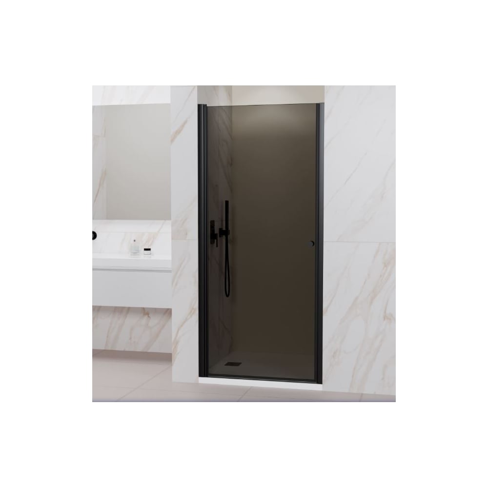 Душевая дверь RGW 70×195 мм, модель PA-03-B NEW, чёрный, тонированное (серое) стекло, 6 мм 54080307-34