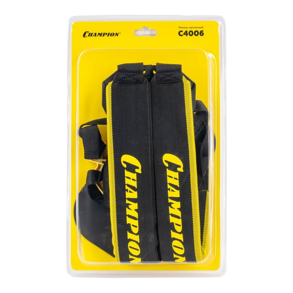 Изображение товара Ремень двойной быстросъемный Champion для триммеров с защитой бедра C4006 Изображение товара Ремень двойной быстросъемный Champion для триммеров с защитой бедра C4006