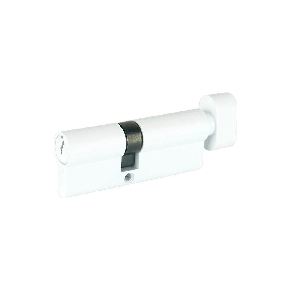 Изображение товара Цилиндр замка ключ/барашек DORF английский,5 ключей, белый 35*45 DORF_80(35x45)_k_kn_white