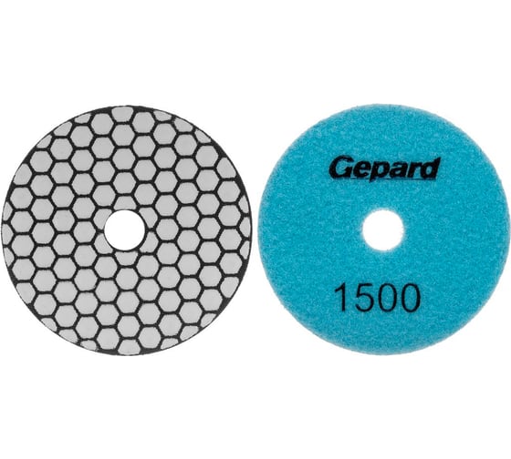 Изображение товара Шлифкруг алмазный гибкий GEPARD 100мм P1500 сухой (GP5023-1500) ЦЗ-0845179904