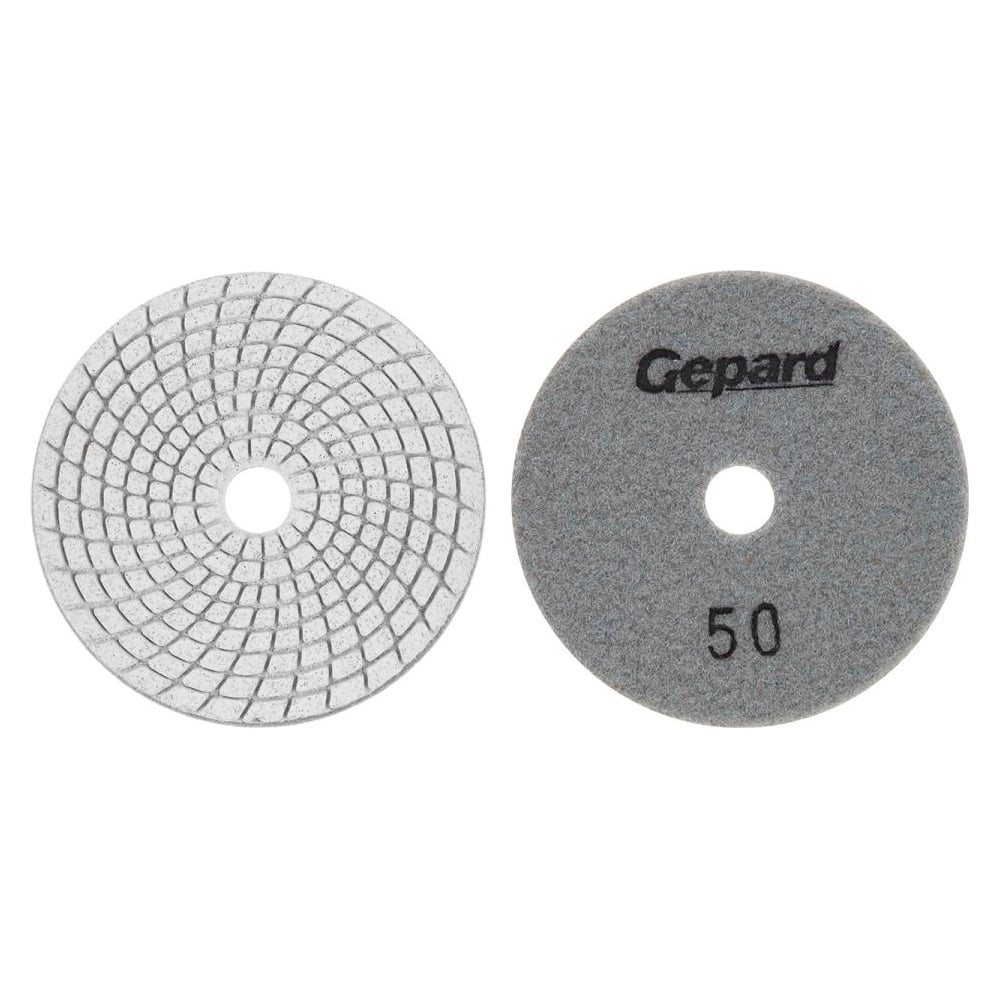 Шлифкруг алмазный гибкий GEPARD 100мм P50 мокрый (GP5022-50) ЦЗ-0018398016