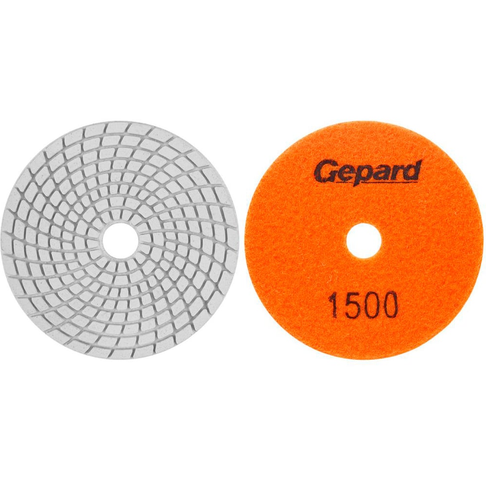 Шлифкруг алмазный гибкий GEPARD 100мм P1500 мокрый (GP5022-1500) ЦЗ-0036895908