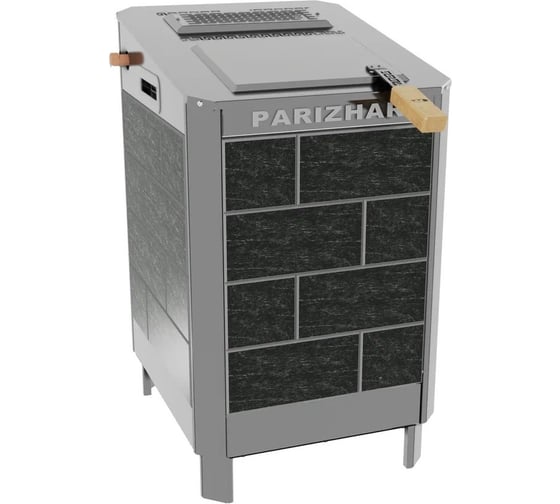 Изображение товара Электрокаменка с генератором перегретого пара VVD ЭП ГПП 6,25 кВт/220-380, ПАРиЖАР, пироксенит черный 102824