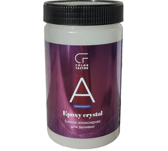 Изображение товара Эпоксидная смола для заливки ФАБРИКА ЦВЕТА EPOXY - кристалл комплект А+В 1.2 кг ТД000004136