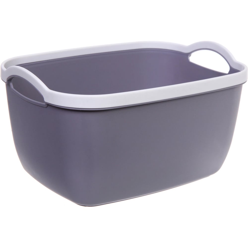 Изображение товара Корзина для хранения Селфи БРЭТОС, цвет пыльно - серый, 30.5*23*17см 836-674