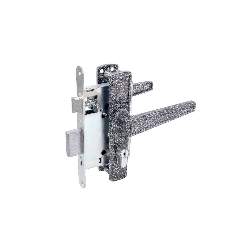 Изображение товара Замок врезной Птимаш ЗВ4-3.01 серебро с/руч