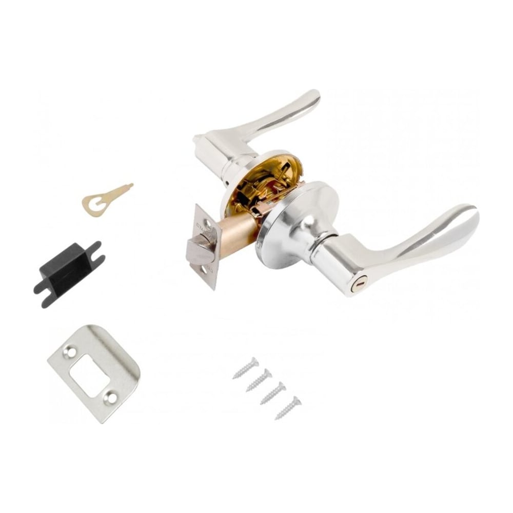 Изображение товара Защёлка Стандарт 8531 BK CP хром фикс 13403