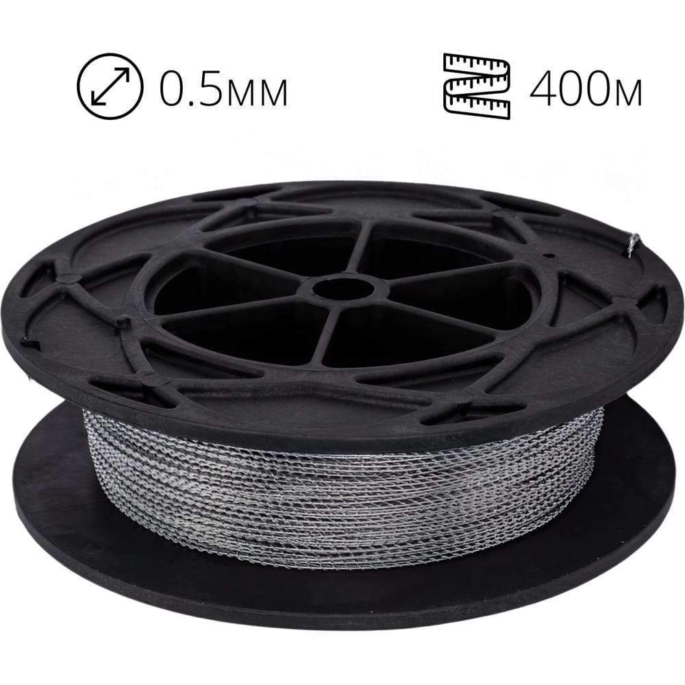 Изображение товара Проволока пломбировочная ТПК Технологии Контроля нержавейка 0,5/400м витая 24413