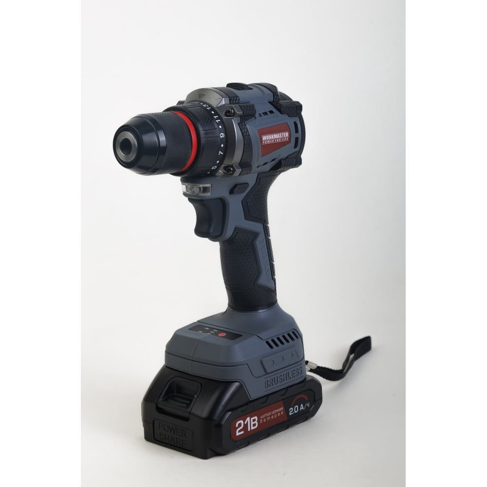 Изображение товара Аккумуляторная дрель-шуруповерт WorkMaster АШ-21БК