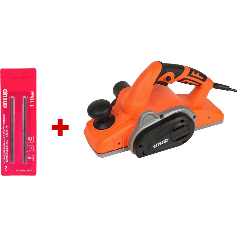 Изображение товара Рубанок Спец БРУ-1200, 1200Вт, 16000 об/мин, 110 мм