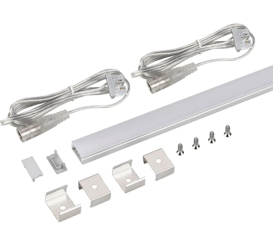 Изображение товара Набор для светодиодной подсветки Arlight ARL-KIT-SLIM-FC 24V, Warm3000, алюминий, 1 комплект 053439