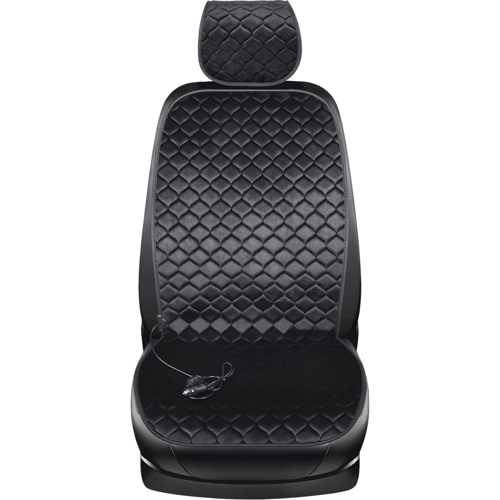 Изображение товара Накидка на сиденье с подогревом KRAFT велюр, 105x50 см KT 810102