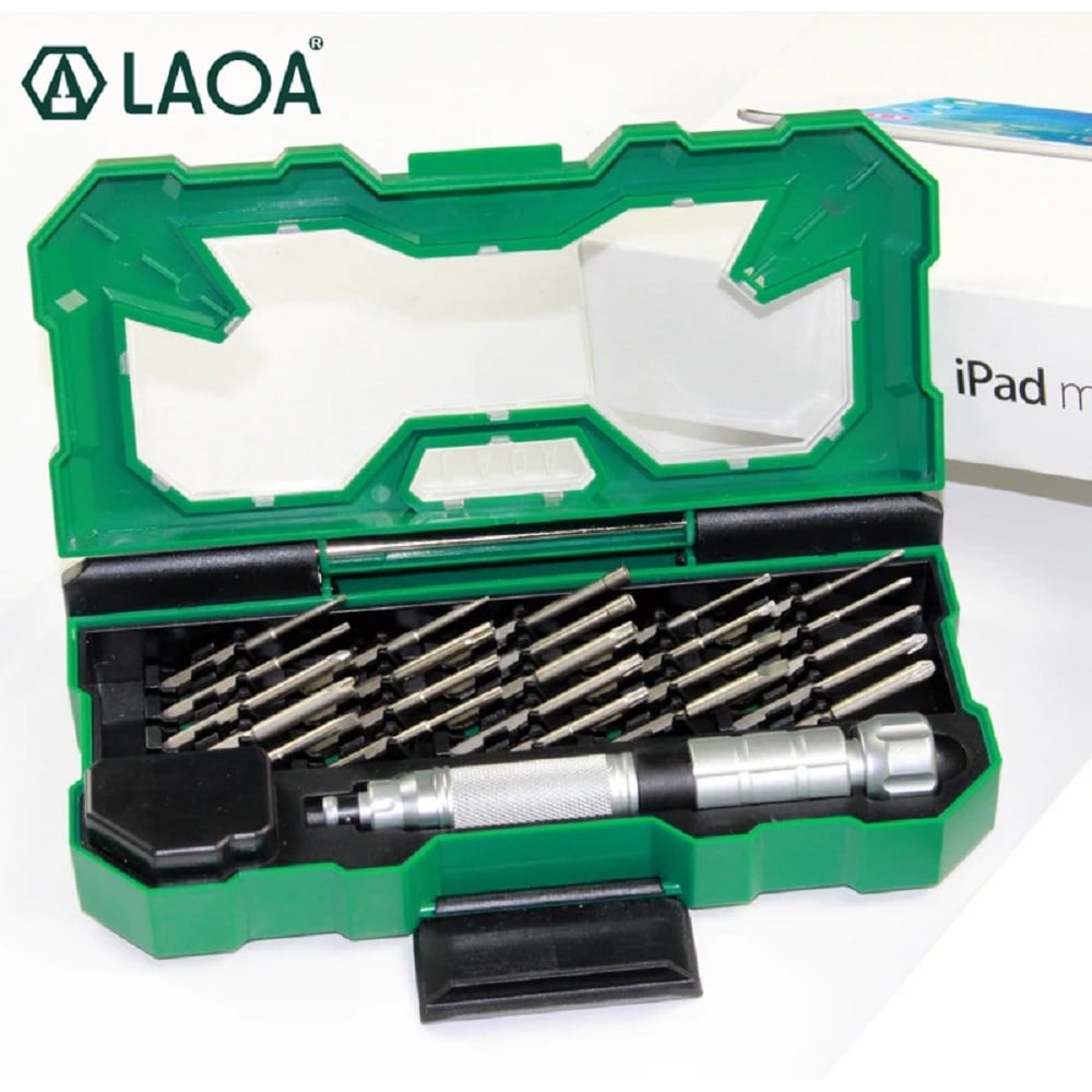 Изображение товара Набор прецизионных отвёрток с магнитным наконечником 25 штук LAOA LA613130