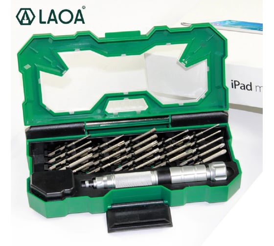 Изображение товара Набор прецизионных отвёрток с магнитным наконечником 25 штук LAOA LA613130
