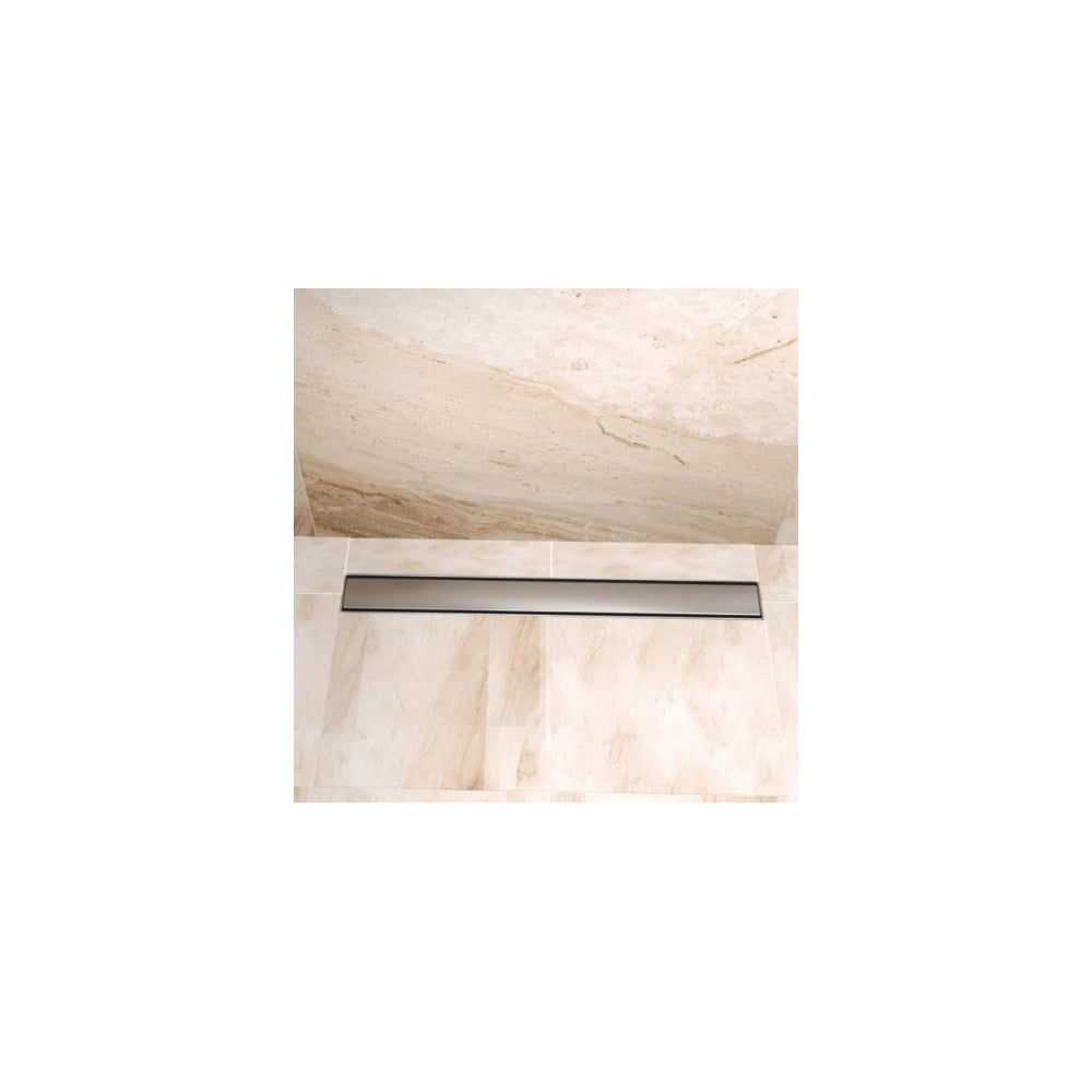 Лоток душевой BelBagno Luce с комбинированным затвором 700х130 мм d50 мм решетка из нержавеющей стали (BB-LD-LUCE-70-CR)