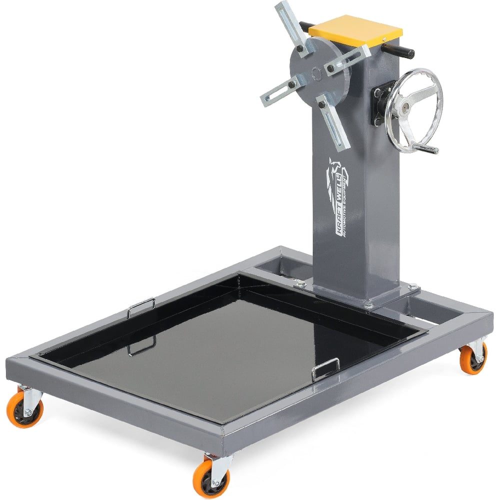 Изображение товара Стенд для разбора двигателей KraftWell г/п 800 кг, с редуктором, усиленный арт. ROTO 800