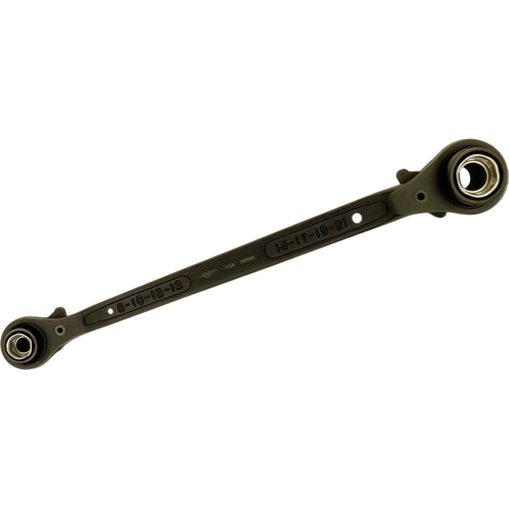 Изображение товара Ключ накидной 8 в 1 трещоточный с реверсом DUEL 8-21 мм, длина 280 мм 12480821 Изображение товара Ключ накидной 8 в 1 трещоточный с реверсом DUEL 8-21 мм, длина 280 мм 12480821