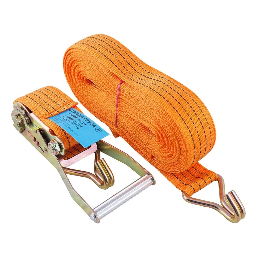 Изображение товара Стяжной усиленный ремень Avto Vins 6 м 50 мм грузоподъемность 4000 кг