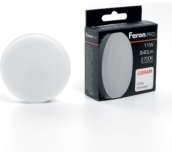 Изображение товара Светодиодная лампа FERON LB-1511 GX53 11W 2700K 38205