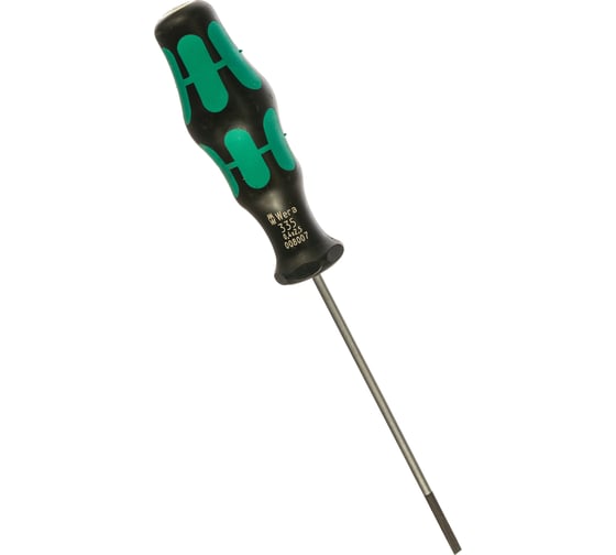 Изображение товара Отвёртка шлицевая Wera, 0,4 х 2,5 х 75 мм, WE-008007