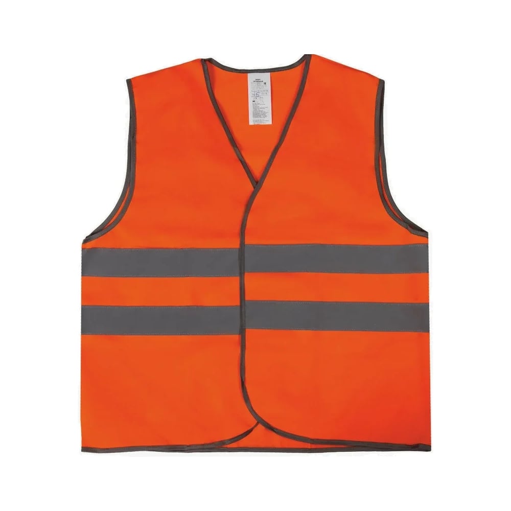 Изображение товара Жилет сигнальный Костромская Текстильная Компания тип 3э трик. полотно 100гр 260 застежка велькро Оранж, L( 96-100) 170-176 4680641984059
