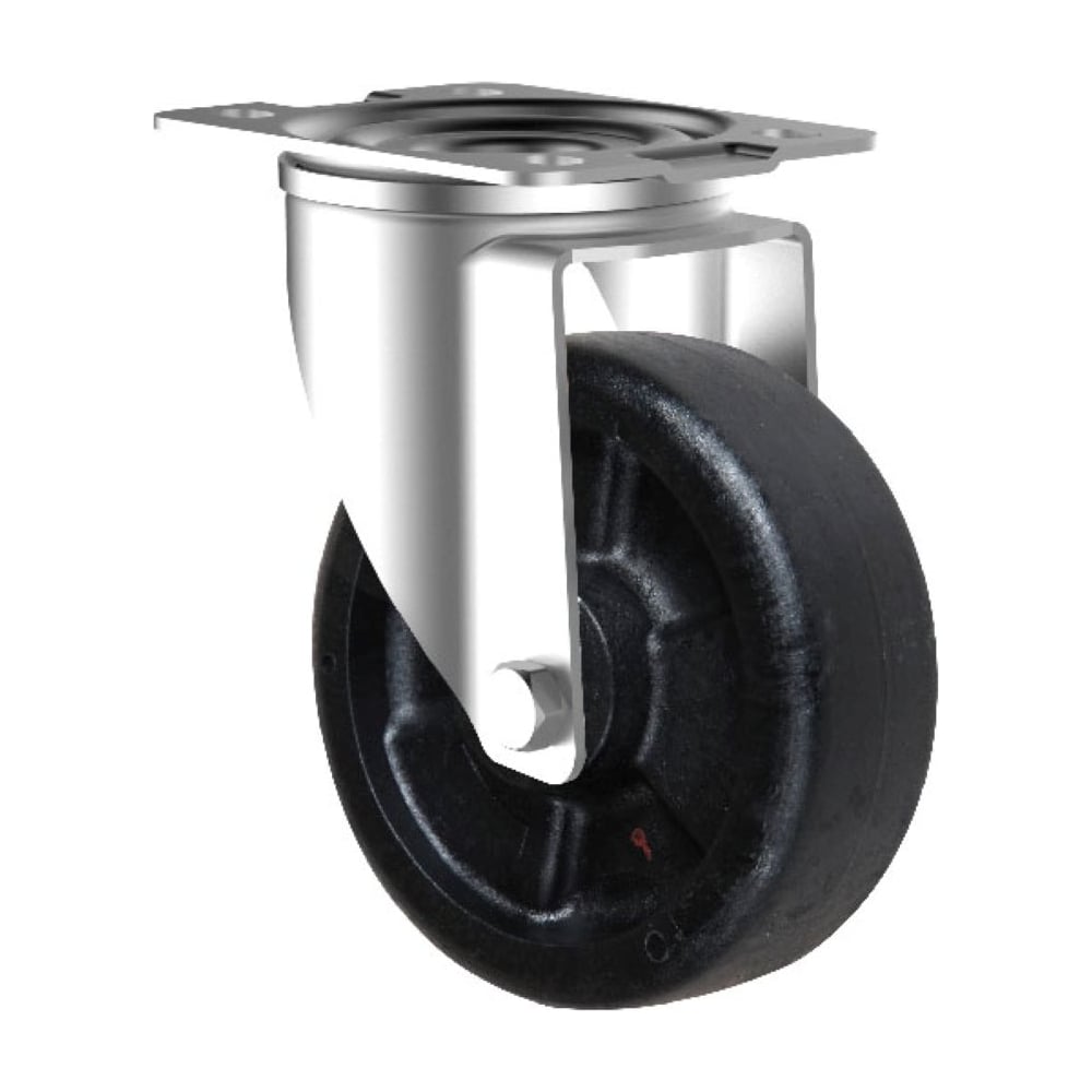 Изображение товара Колесная опора Inford термостойкая повротная с панелью крепления E23 HHPK 100 S