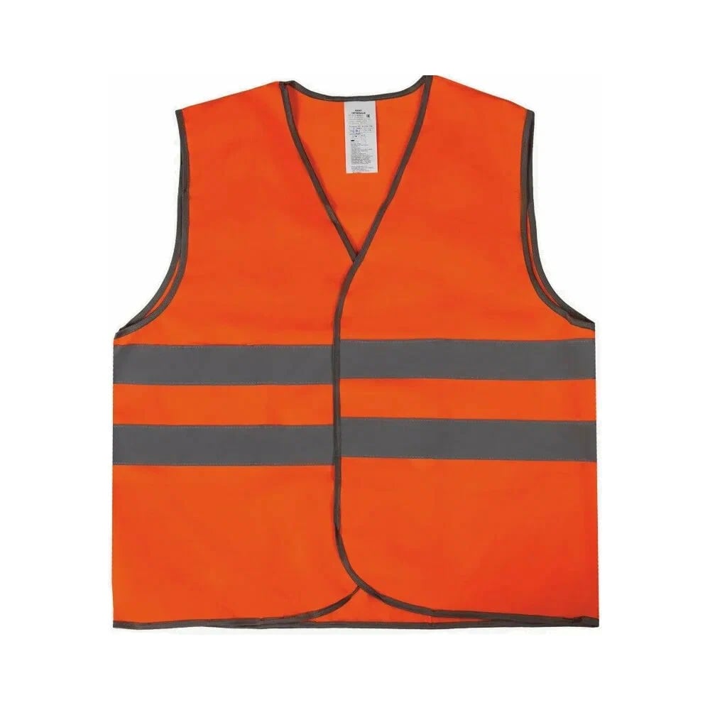 Изображение товара Жилет сигнальный Костромская Текстильная Компания тип 1 трикотажное полотно 120, 350, застежка велькро, оранжевый, XL ( 104-108) , 170-176 4660319311998