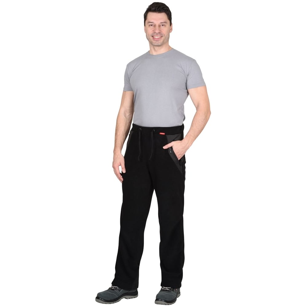 Изображение товара Брюки Serius Актив 39821 Флис 100% черные, рост 170-176