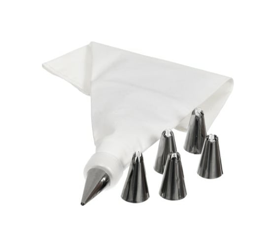 Изображение товара Набор для декорирования выпечки MARMITON мешок и 6 стальных насадок 16182