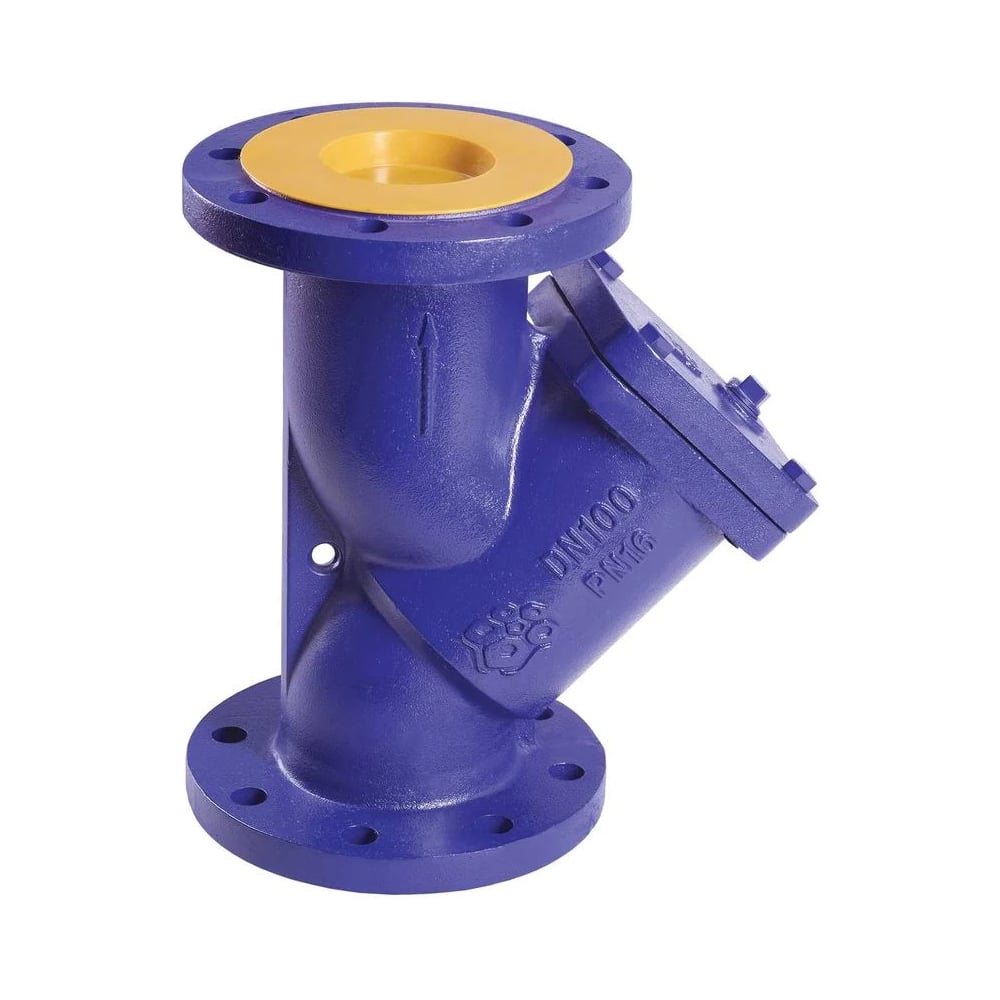 Изображение товара Фильтр сетчатый RUSHWORK РАШВОРК 600-150-16, DN150, PN16, корпус - GJL-250 (GG25), сетка - AISI304, ячейка - 1,6 мм, Ф/Ф 600-150-16/1,6