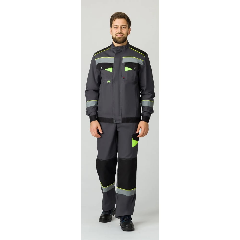 Изображение товара Костюм ФАКЕЛ 87475969 Ховард-1 (тк.Смесовая,240) брюки, т.серый/черный/лимонный 87475969.013