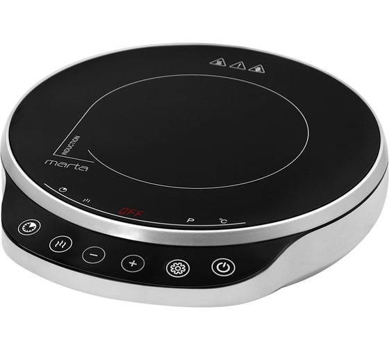 Изображение товара Электрическая индукционная безимпульсная плитка MARTA MT-HP4222D черный/серебро 40840