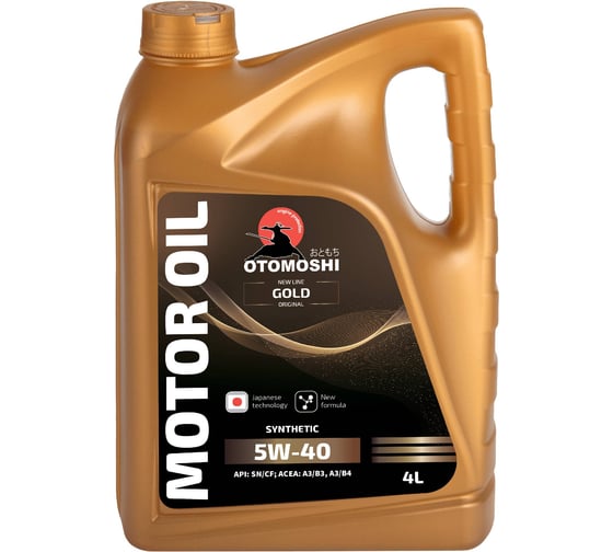 Изображение товара Масло моторное Otomoshi GOLD 5W-40 4л MF213939