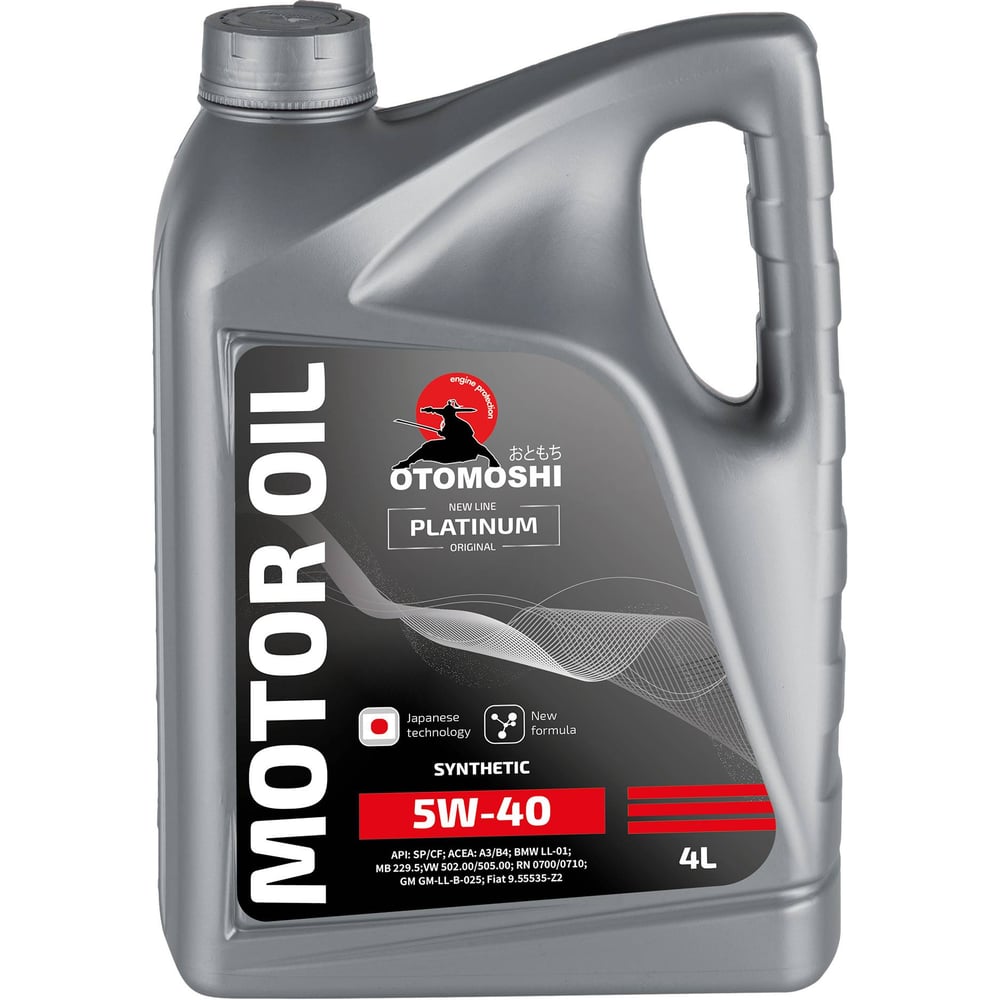 Изображение товара Масло моторное Otomoshi PLATINUM 5W-40 4л MF213397