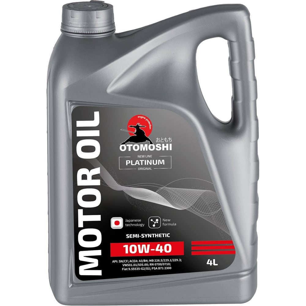 Изображение товара Масло моторное Otomoshi PLATINUM 10W-40 4л MF213212