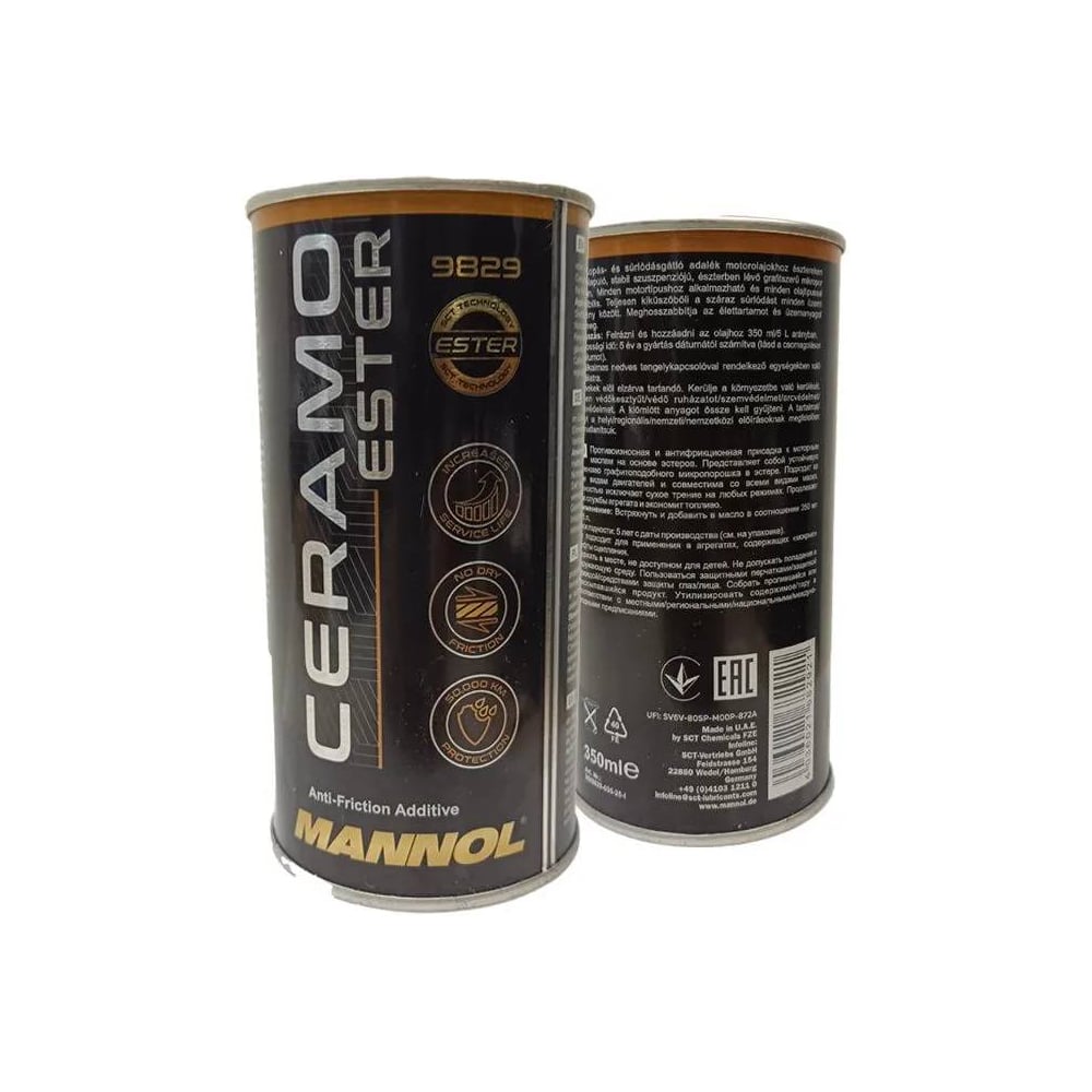 Изображение товара Присадка для моторного масла и защиты двигателя MANNOL CERAMO ESTER 350 мл. 9829035