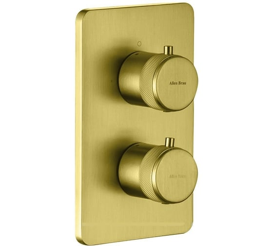 Изображение товара Термостат ALLEN BRAU 5.31314-GB PRIORITY V.3 Vernet, без доп.оборудов.,Easy box,браш золото (367016) 00367016