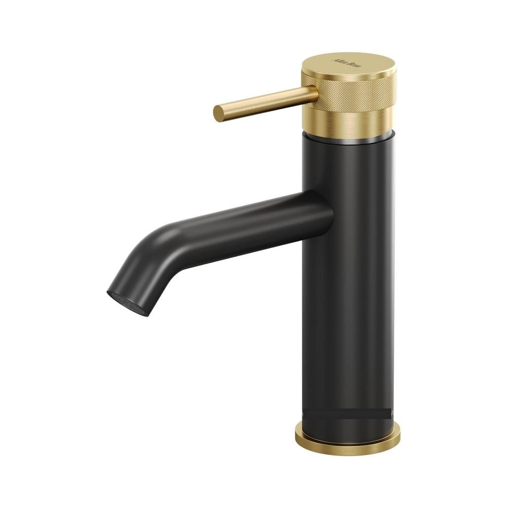 Изображение товара Cмеситель для умывальника ALLEN BRAU 5.31A01-31GB PRIORITY 3.0 _корпус-черн.,элементы-зол. (367788) 00367788