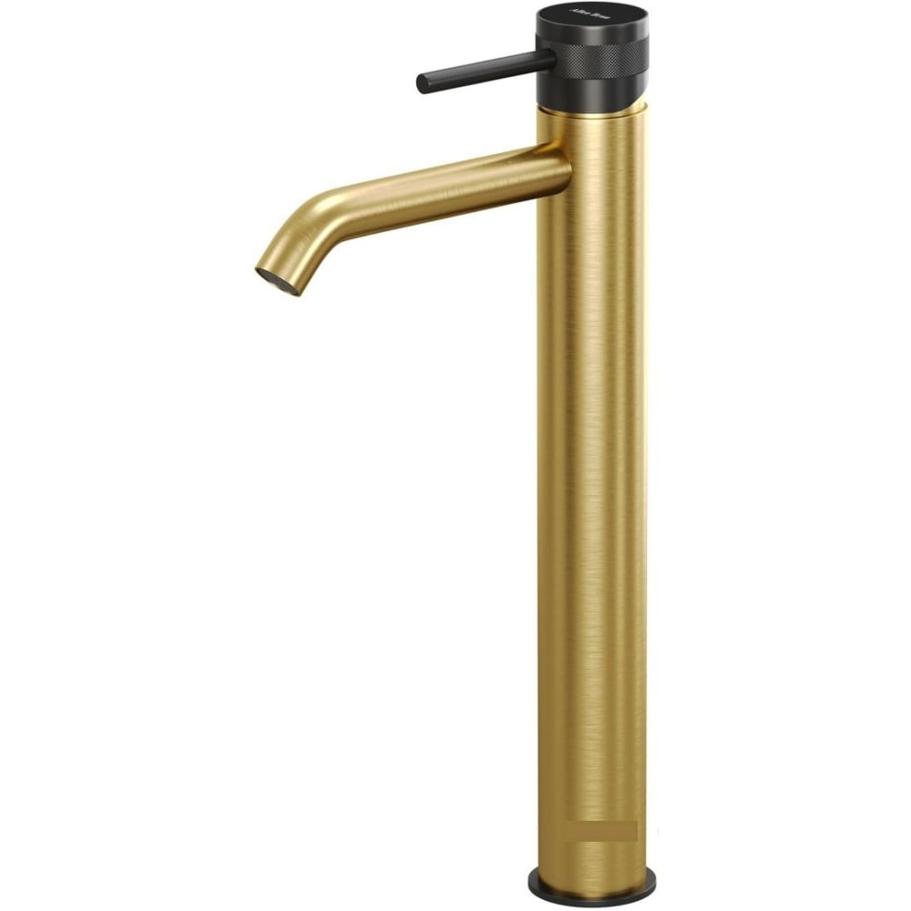 Изображение товара Cмеситель для умывальника ALLEN BRAU 5.31A02-GB31 PRIORITY 3.0 выс._корпус-зол.,элементы-черн. (367791) 00367791