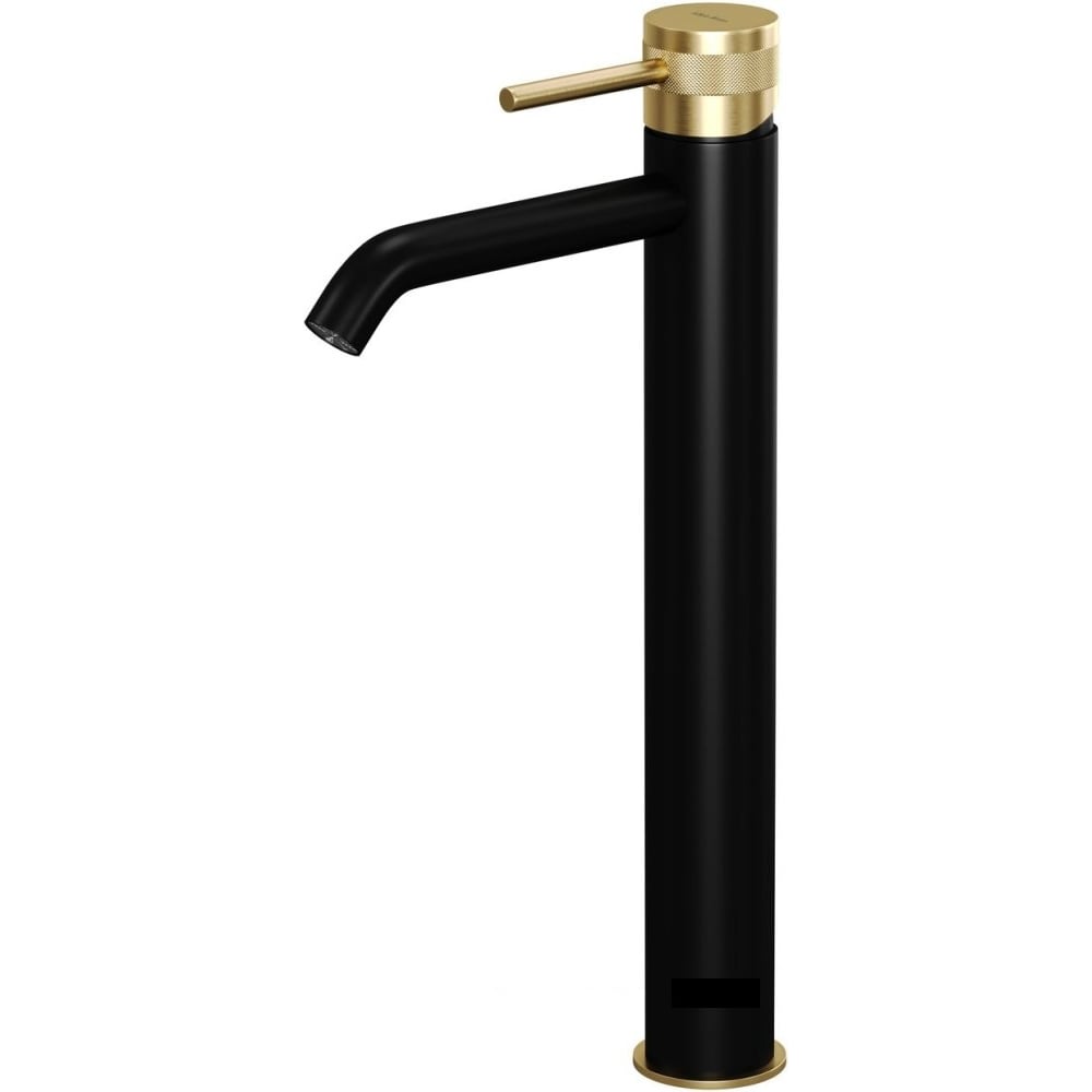 Изображение товара Смеситель ALLEN BRAU Priority 3.0 для умывальника, черно-золото, 177 мм