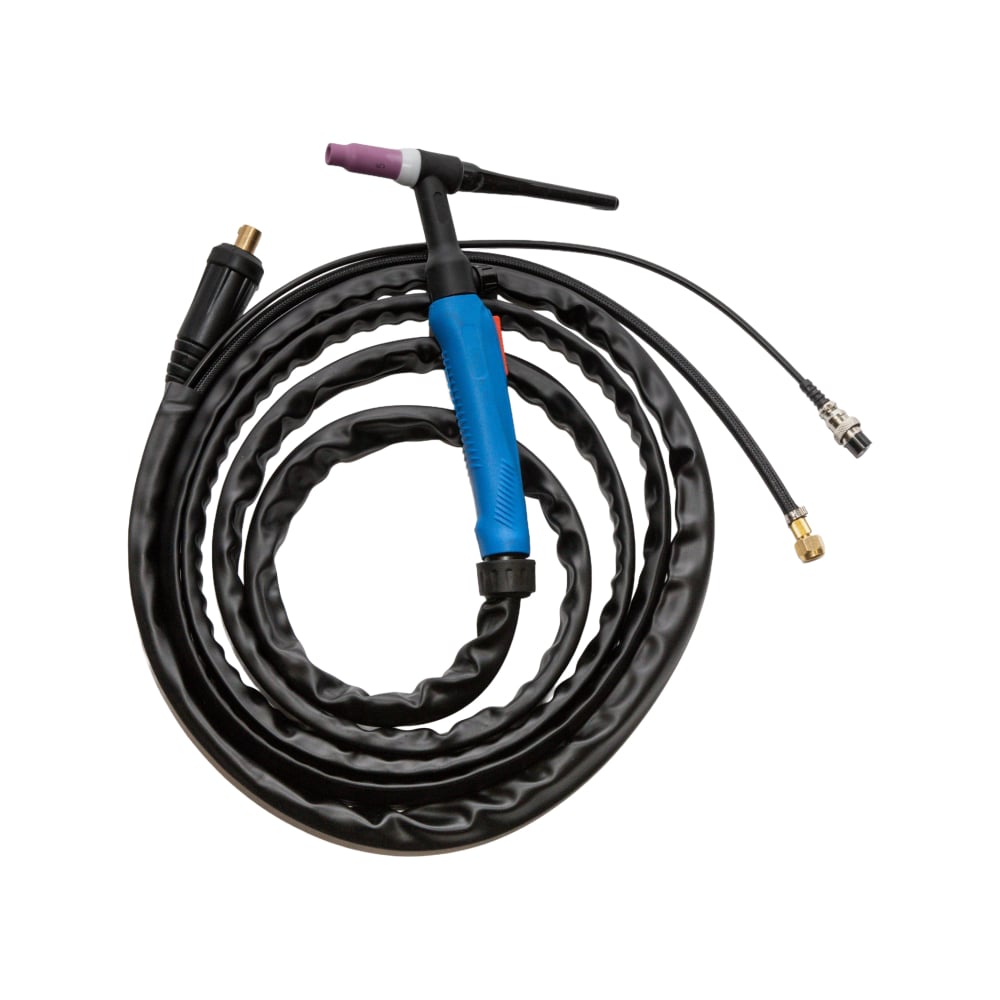 Изображение товара Горелка аргоновая PLAZWELD PWE TIG-26V (M12x1 / 2-pin), 4м 26V412