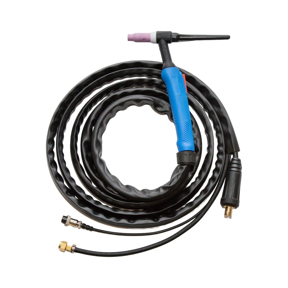 Изображение товара Горелка аргоновая PLAZWELD PWE TIG-26 (M12x1 / 2-pin), 4м 26412