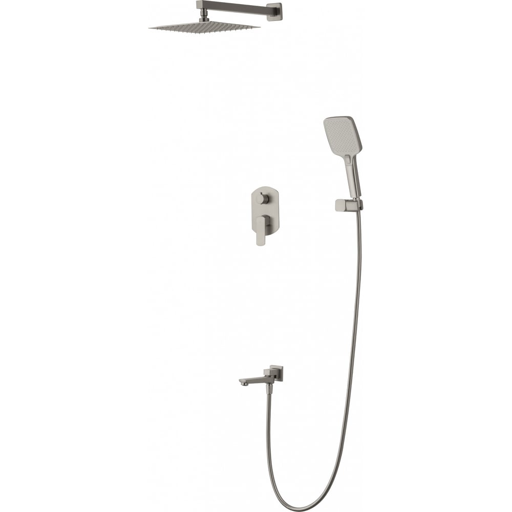 Изображение товара Душевая система встраиваемая Wonzon & Woghand FORZA, Брашированный никель WW-939031-BN